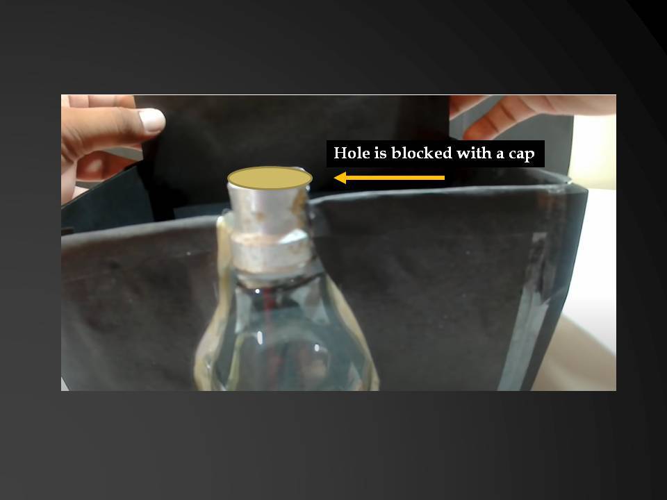 Step 7: Block the hole of the bulb using a cap.
