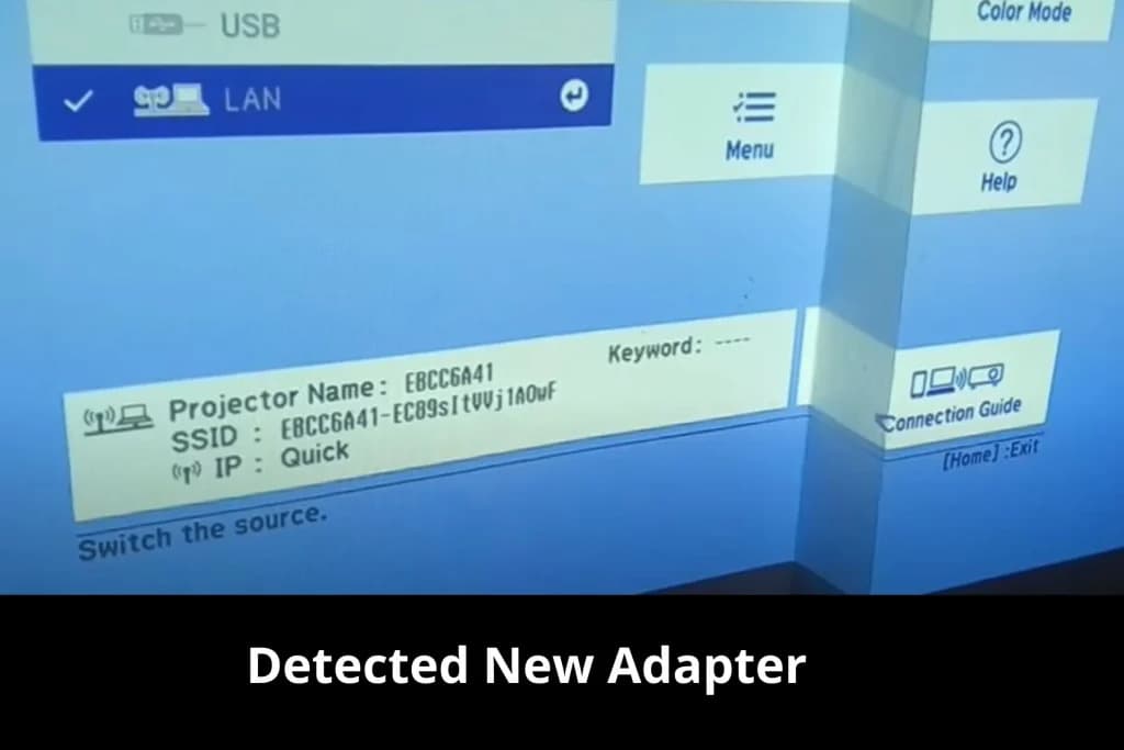 Step 3: Detecting new adapter