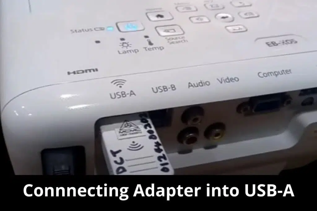 Step 2: Connecting Adapter into USB-A