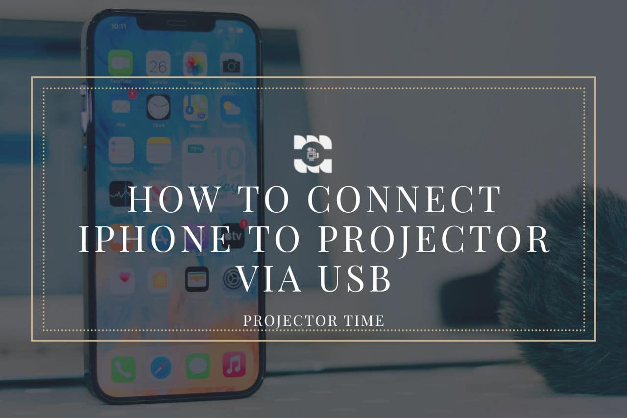 how to connect iphone to projector via usb