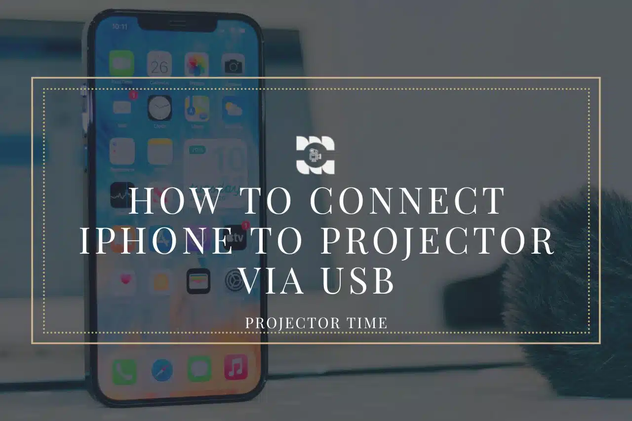 how to connect iphone to projector via usb